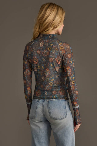 Floral Mesh Top