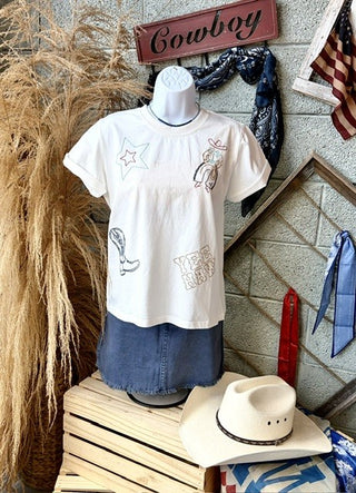 YEEHAW Stars Tee