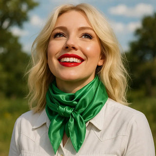 Solid Green Wild Rag