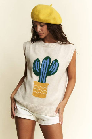 CACTUS SWEATER VEST