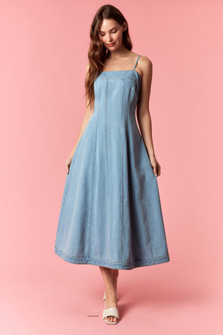 Denim Midi Dress
