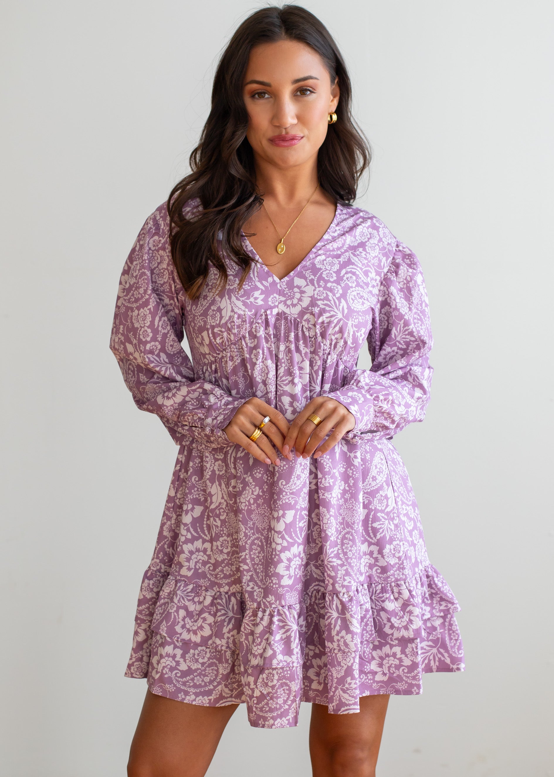 Lovely Lilac Floral Dress