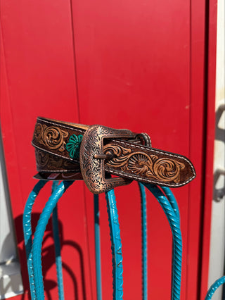 Buckin’ Beautiful Tooled Belt