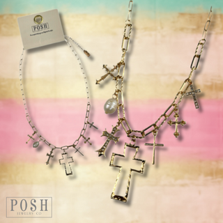 Charming Gold & Pearls Necklace