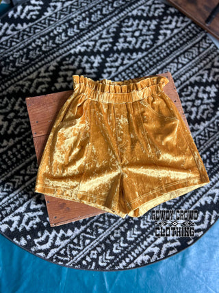 Vetiver Velvet Shorts