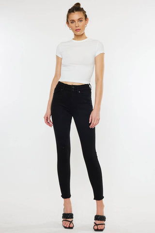 Black High Rise Skinny Jeans